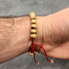 Bracelet tibétain en os de yak de couleur crème