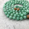 Mala 108 perles en pierre aventurine verte