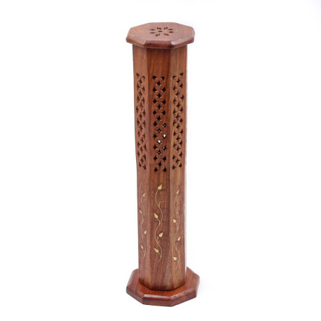 Porte encens vertical en bois sculpté - Porte encens Porte encens vertical en bois sculpté - Porte encens