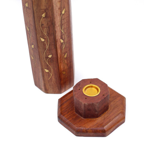Porte encens vertical en bois sculpté - Porte encens Porte encens vertical en bois sculpté - Porte encens