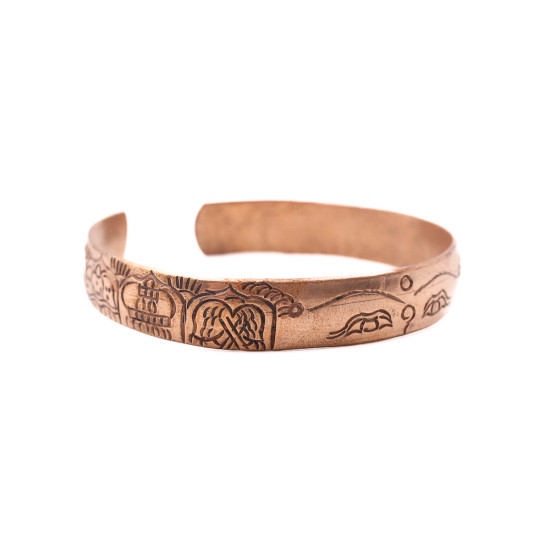 Bracelet cuivre des yeux de bouddha