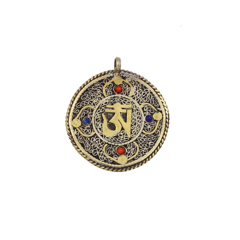 Médaille Om tibétain