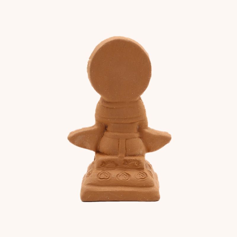 Statuette de Ganesh en terre cuite - 11 cm