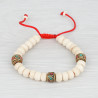 Bracelet mâlâ tibétain constitué de perles en os