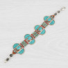 Bracelet Ratama Sundara en turquoise et corail
