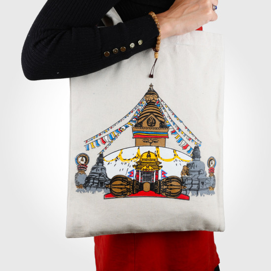 Tote bag en coton - Stupa de Bodnath