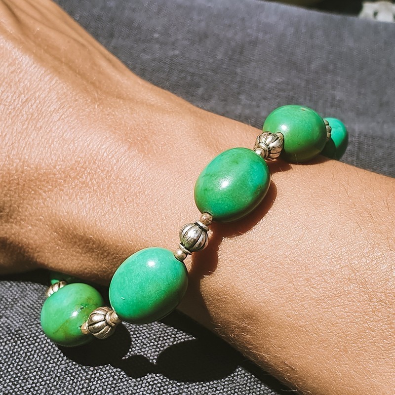 Bracelet Firoza en pierres turquoises
