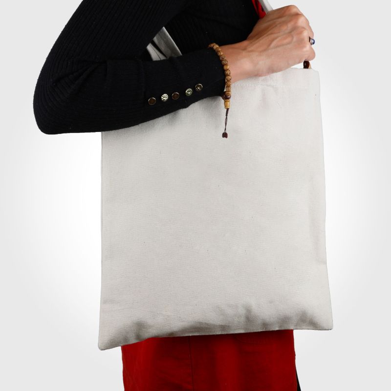 Sac tote bag en coton - Yeux de bouddha