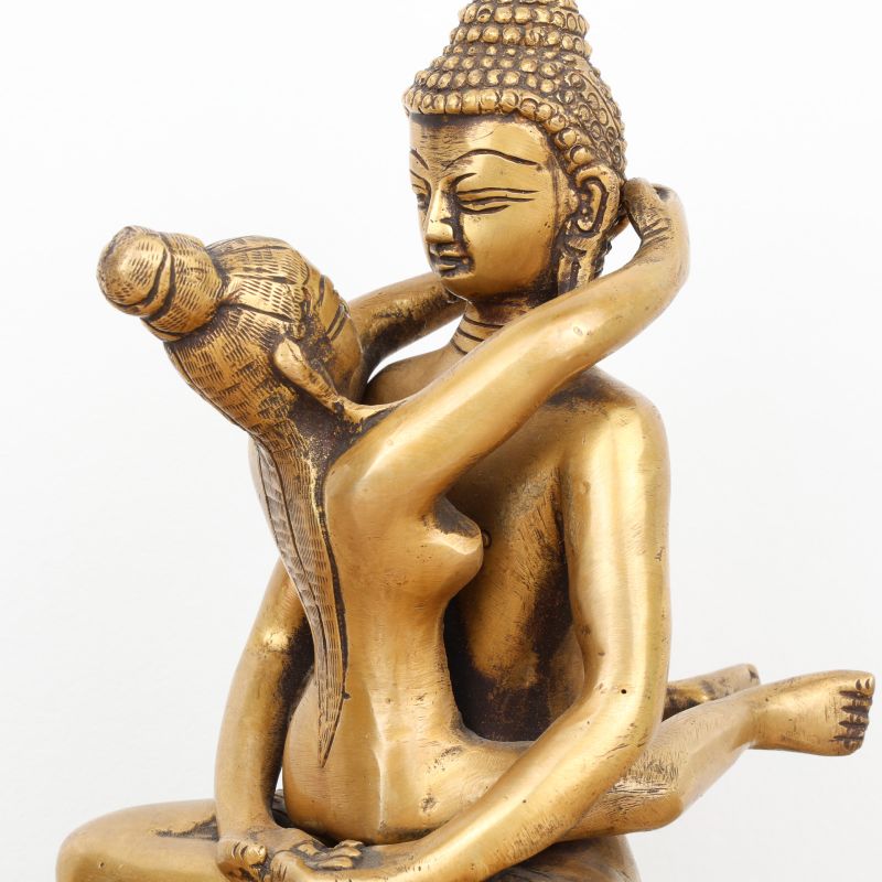 Statue de Bouddha Shakti (Samantabhadra) - 20 cm