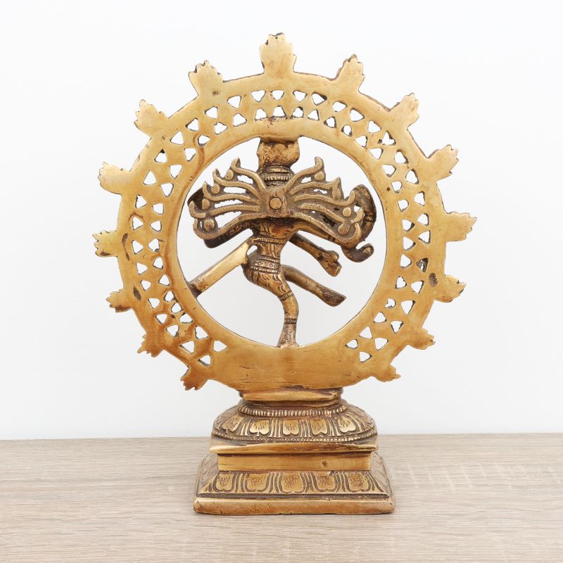 Statue de Shiva danseur cosmique en laiton - 21 cm