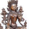 Statue de Tara la verte en cuivre - 23 cm