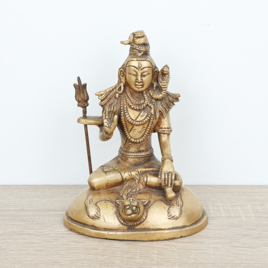 Statue de la divinité indienne Shiva - 16 cm - 994 gr