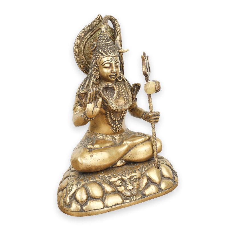 Statue de Shiva en laiton - 26 cm