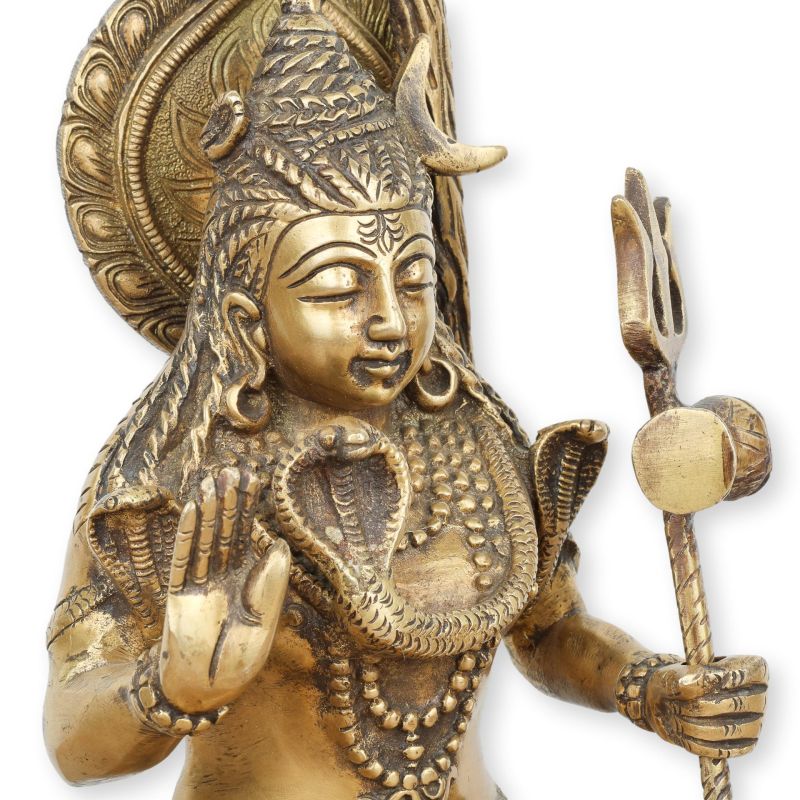 Statue de Shiva en laiton - 26 cm