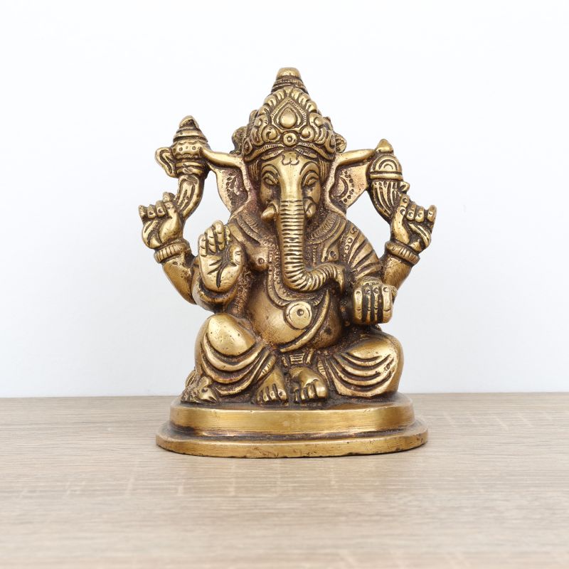 Ganesha statue indienne du dieu éléphant - 12 cm