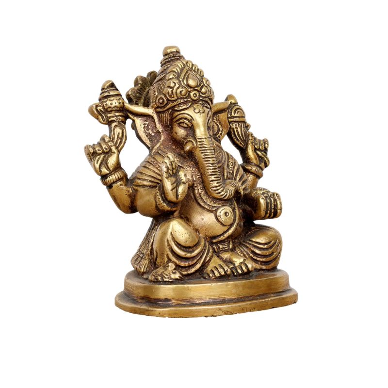 Ganesha statue indienne du dieu éléphant - 12 cm