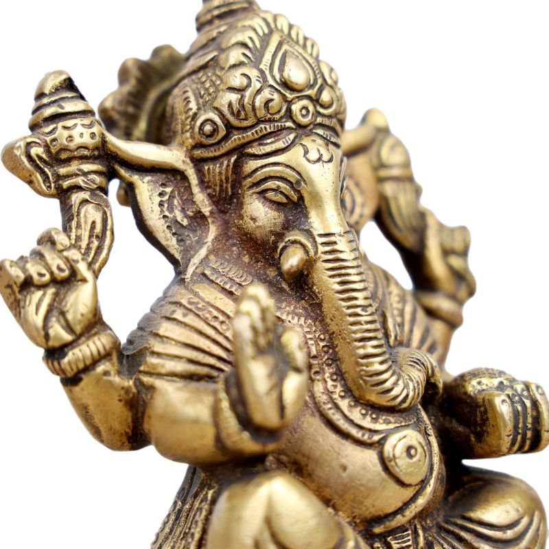 Ganesha statue indienne du dieu éléphant - 12 cm