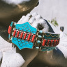 Bracelet Mero Gaon en turquoise et corail