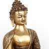 Grande statue du Bouddha Siddartha Gautama en laiton - 33 cm