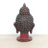 Bouddha tête en résine rouge - 15,5 cm