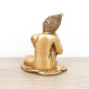 Statuette de Bouddha zen pour déco intérieur - 9,5 cm
