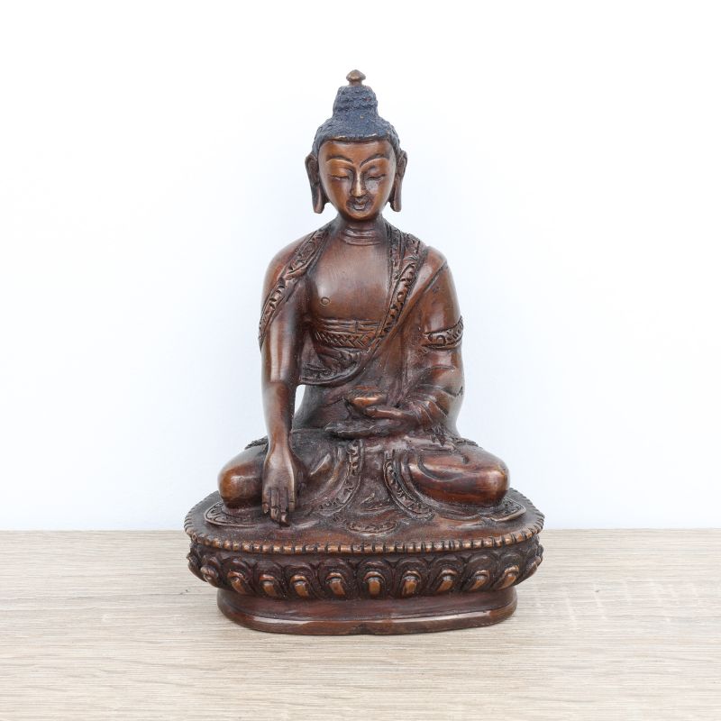 Résine Statue de Bouddha Sakyamuni la méditation de la tête de