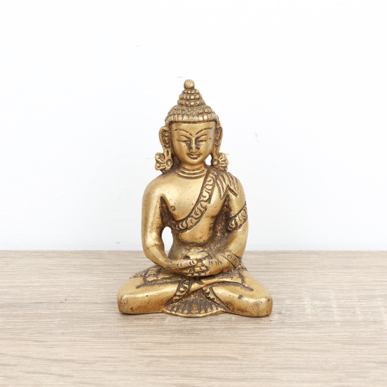 Statuette de Bouddha Amitabha en laiton - 8 cm