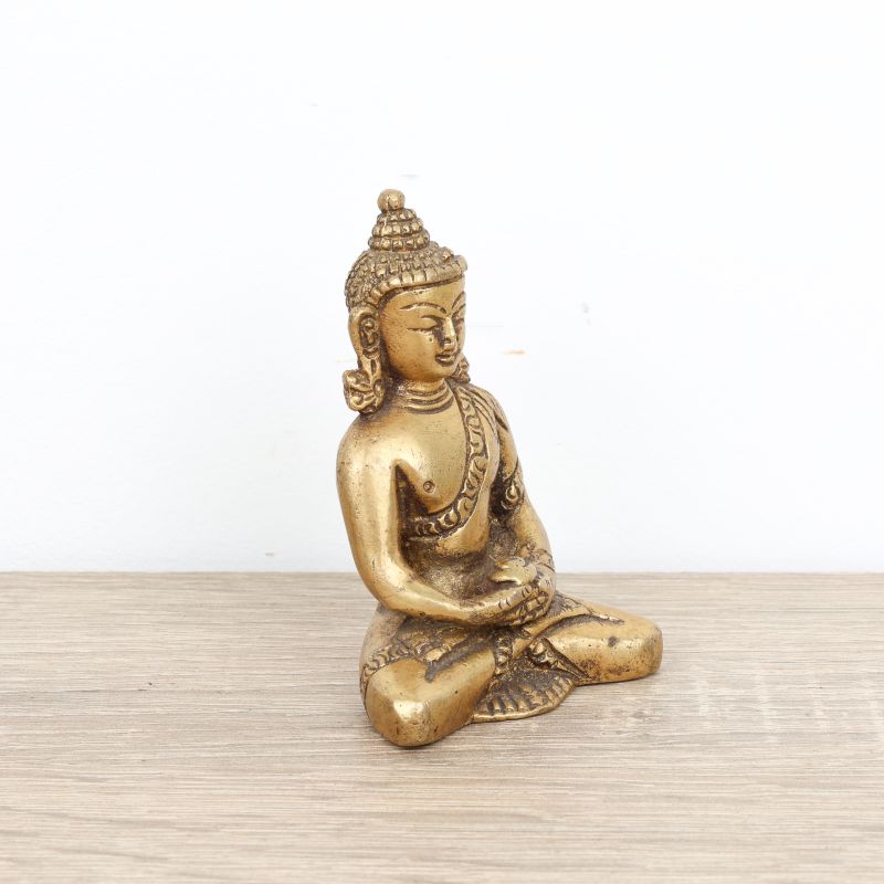 Statuette de Bouddha Amitabha en laiton - 8 cm