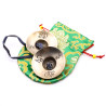 Cymbales tibétaines 5 métaux motif Dragons - 70 mm - 251 gr