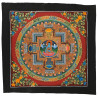 Mandala tibétain Kalachakra et Bouddha médecine