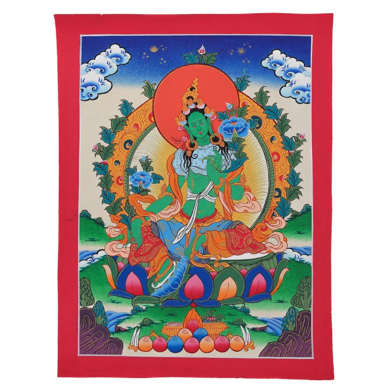 Thangka Tara verte