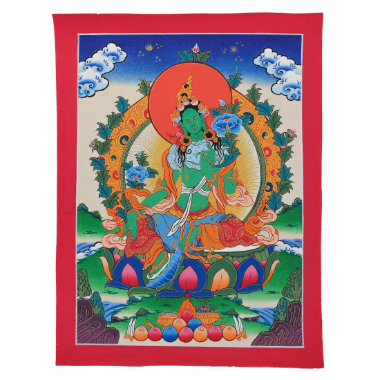 Thangka Tara verte