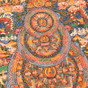Thangka tibétain 3 mandalas