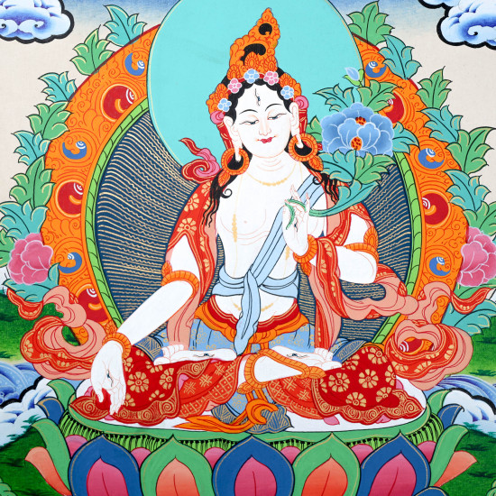 Thangka Tara blanche