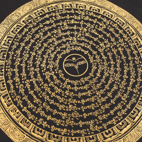 Mandala thangka des yeux de Bouddha