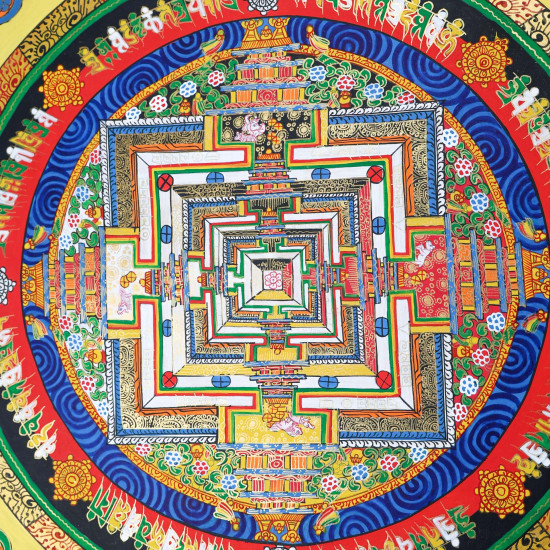 Kalachakra mandala thangka