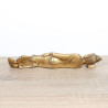 Statue bouddha couché couleur or - 27 cm de long