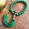 Bracelet mala tibétain en perles de malachite - Bracelets mâlâ Bracelet mala tibétain en perles de malachite - Bracelets mâlâ