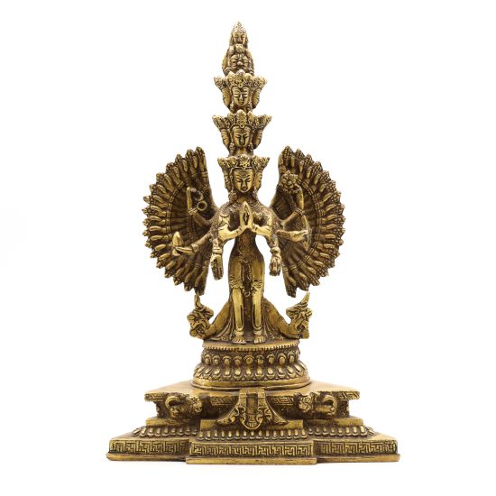 Statue d’Avalokiteshvara aux mille bras - 28 cm