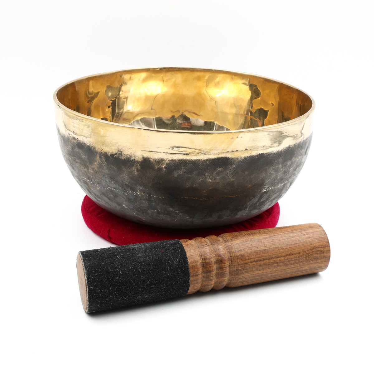 PRITOK Bol Chantant Tibétain 8cm Avec Coussin Et Maillet - Fait Main Au Népal Pour Méditation Yoga